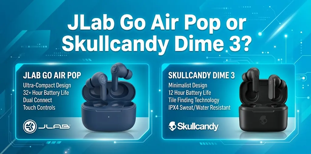 JLab Go Air Pop or Skullcandy Dime 3?