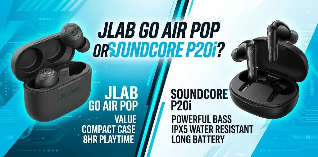 JLab Go Air Pop or Soundcore P20i