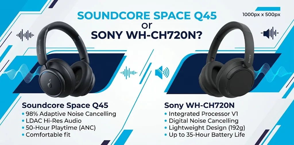 Soundcore Space Q45 or Sony WH-CH720N